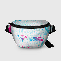 Поясная сумка Tokyo Revengers neon gradient style: надпись и сим, цвет: 3D-принт