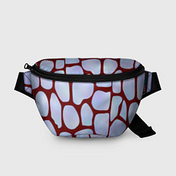 Поясная сумка Клеточная ткань, цвет: 3D-принт