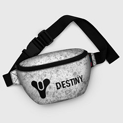 Поясная сумка Destiny glitch на светлом фоне: надпись и символ, цвет: 3D-принт — фото 2