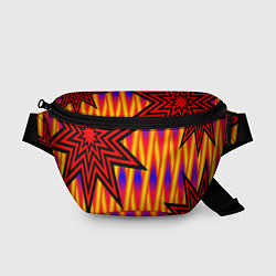 Поясная сумка Ассиметричный с многолучевыми звездами, цвет: 3D-принт