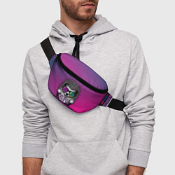 Поясная сумка Ёж в очках - опача, цвет: 3D-принт — фото 2