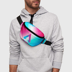 Поясная сумка Apex Legends neon gradient style, цвет: 3D-принт — фото 2