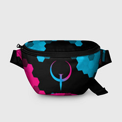 Поясная сумка Quake - neon gradient, цвет: 3D-принт