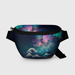 Поясная сумка Космическая Большая волна в Канагаве, цвет: 3D-принт