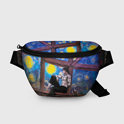 Поясная сумка Берсерк и небо Ван Гога, цвет: 3D-принт