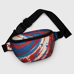 Поясная сумка Краски в цветах флага РФ, цвет: 3D-принт — фото 2