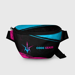 Поясная сумка Code Geass - neon gradient: надпись и символ, цвет: 3D-принт
