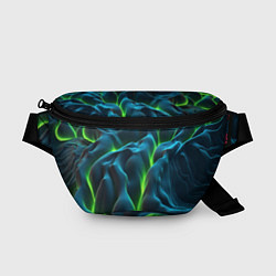 Поясная сумка Зеленая кислотная текстура с плитами, цвет: 3D-принт