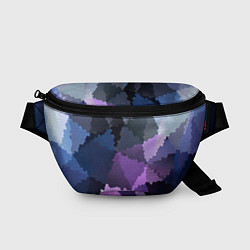 Поясная сумка Сине розовый мозаичный узор, цвет: 3D-принт