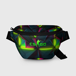 Поясная сумка CS GO green neon, цвет: 3D-принт