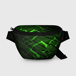 Поясная сумка Неоновый зеленый свет из плит, цвет: 3D-принт