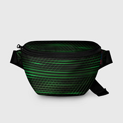 Поясная сумка Green abstract texture, цвет: 3D-принт
