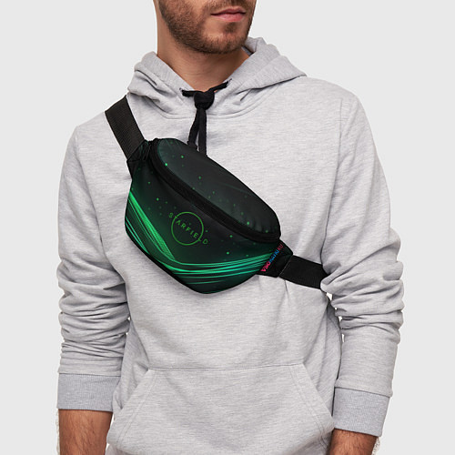 Поясная сумка Starfield green logo / 3D-принт – фото 3