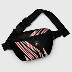 Поясная сумка Хонда - белый и красный, цвет: 3D-принт — фото 2