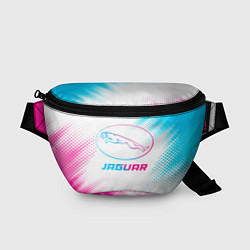 Поясная сумка Jaguar neon gradient style, цвет: 3D-принт