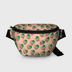 Поясная сумка Цветной листик, цвет: 3D-принт