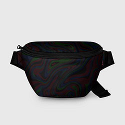 Поясная сумка Абстракция тёмные краски, цвет: 3D-принт