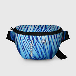 Поясная сумка Volkswagen - синий камуфляж, цвет: 3D-принт