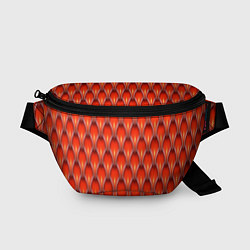 Поясная сумка Шкура красного дракона, цвет: 3D-принт
