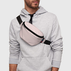 Поясная сумка Белый горох на бледно розовом фоне, цвет: 3D-принт — фото 2