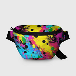 Поясная сумка Цветная абстракция - живопись, цвет: 3D-принт