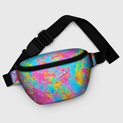 Поясная сумка Барбм - цветочный абстрактный паттерн - тай-дай, цвет: 3D-принт — фото 2