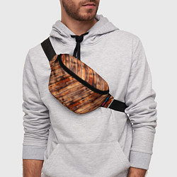 Поясная сумка Деревянная обшивка, цвет: 3D-принт — фото 2