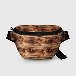 Поясная сумка Старая деревянная обшивка, цвет: 3D-принт