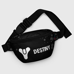 Поясная сумка Destiny glitch на темном фоне по-горизонтали, цвет: 3D-принт — фото 2