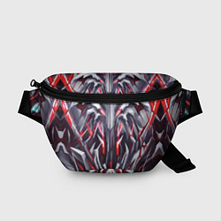 Поясная сумка Красная киберпанк броня, цвет: 3D-принт