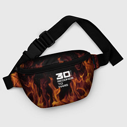 Поясная сумка Thirty Seconds to Mars fire, цвет: 3D-принт — фото 2