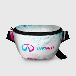 Поясная сумка Infiniti neon gradient style по-горизонтали, цвет: 3D-принт