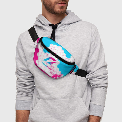 Поясная сумка Need for Speed neon gradient style / 3D-принт – фото 3