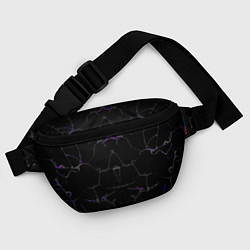 Поясная сумка Фиолетовые трещины, цвет: 3D-принт — фото 2