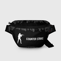 Поясная сумка Counter Strike glitch на темном фоне по-горизонтал, цвет: 3D-принт