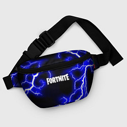 Поясная сумка Fortnite шторм молнии неон, цвет: 3D-принт — фото 2