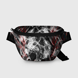 Поясная сумка Серый дым узоры, цвет: 3D-принт