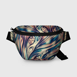 Поясная сумка Акварелика узор в стиле модерн, цвет: 3D-принт