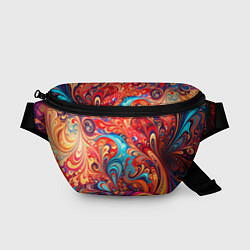 Поясная сумка Красивые цветные переходы, цвет: 3D-принт