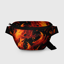 Поясная сумка Пламя в темноте, цвет: 3D-принт