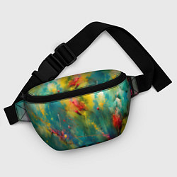 Поясная сумка Абстрактные мазки краски, цвет: 3D-принт — фото 2
