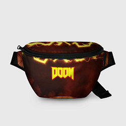 Поясная сумка Doom storm огненное лого, цвет: 3D-принт
