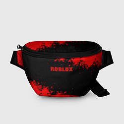 Поясная сумка Роблокс краски красные, цвет: 3D-принт