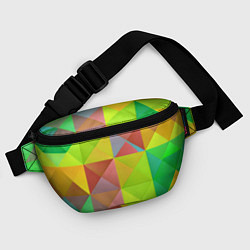 Поясная сумка Разноцветные фигуры, цвет: 3D-принт — фото 2