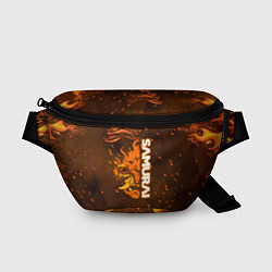 Поясная сумка Samurai огненное лого, цвет: 3D-принт