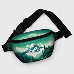Поясная сумка Графический пейзаж Камчатки, цвет: 3D-принт — фото 2