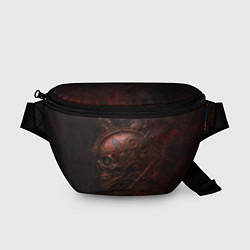 Поясная сумка Бронзовый череп стимпанк, цвет: 3D-принт