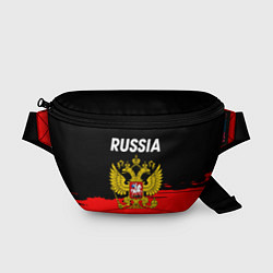 Поясная сумка Россия герб краски абстракция, цвет: 3D-принт