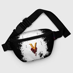 Поясная сумка Cyberpunk 2077 группировка Валентинос, цвет: 3D-принт — фото 2