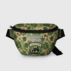 Поясная сумка Садовый камуфляж - дачные войска, цвет: 3D-принт